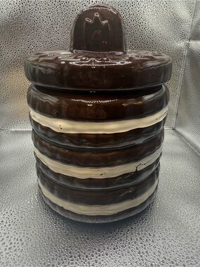 VTG NABISCO CLASSICS COLLECTION STACKED OREO COOKIE JAR CANISTER